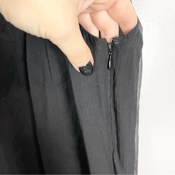 Adam Lippes Silk Mini Dress Women’s size 6 black - Picture 5 of 8